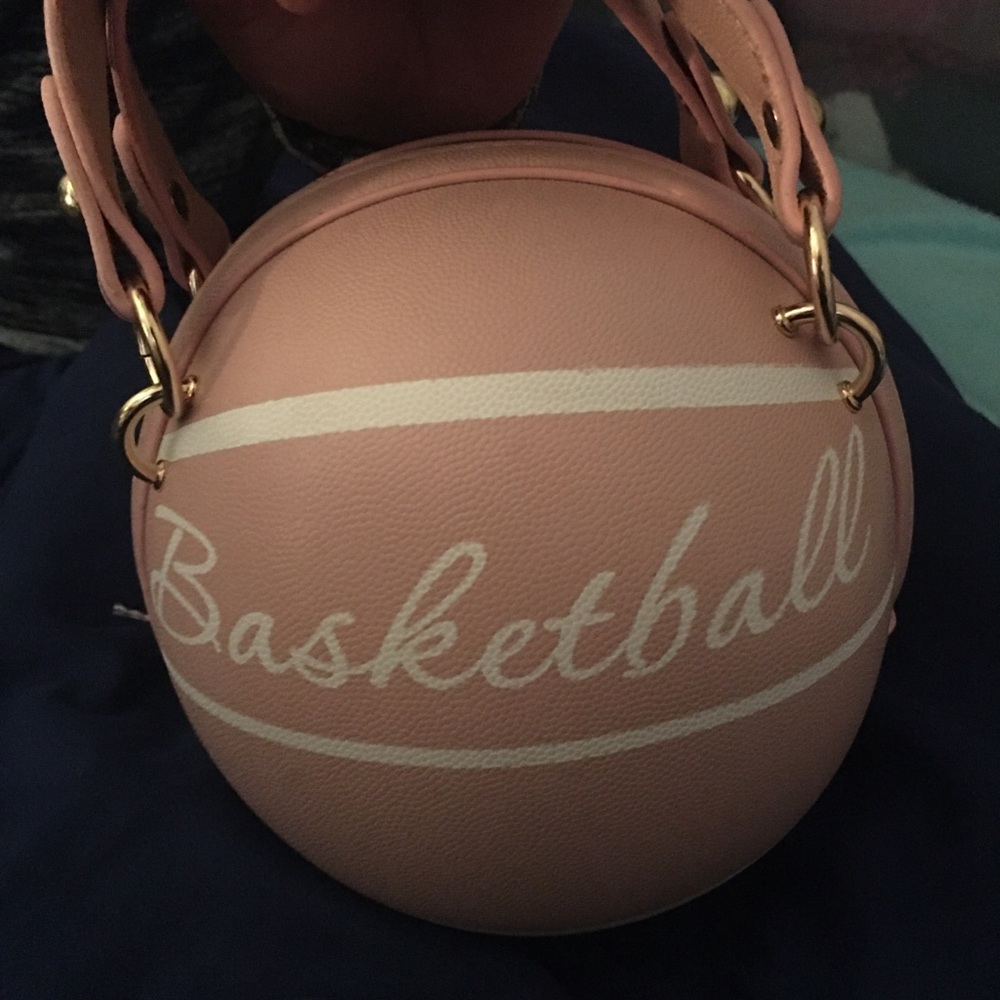 Pink basketball purses